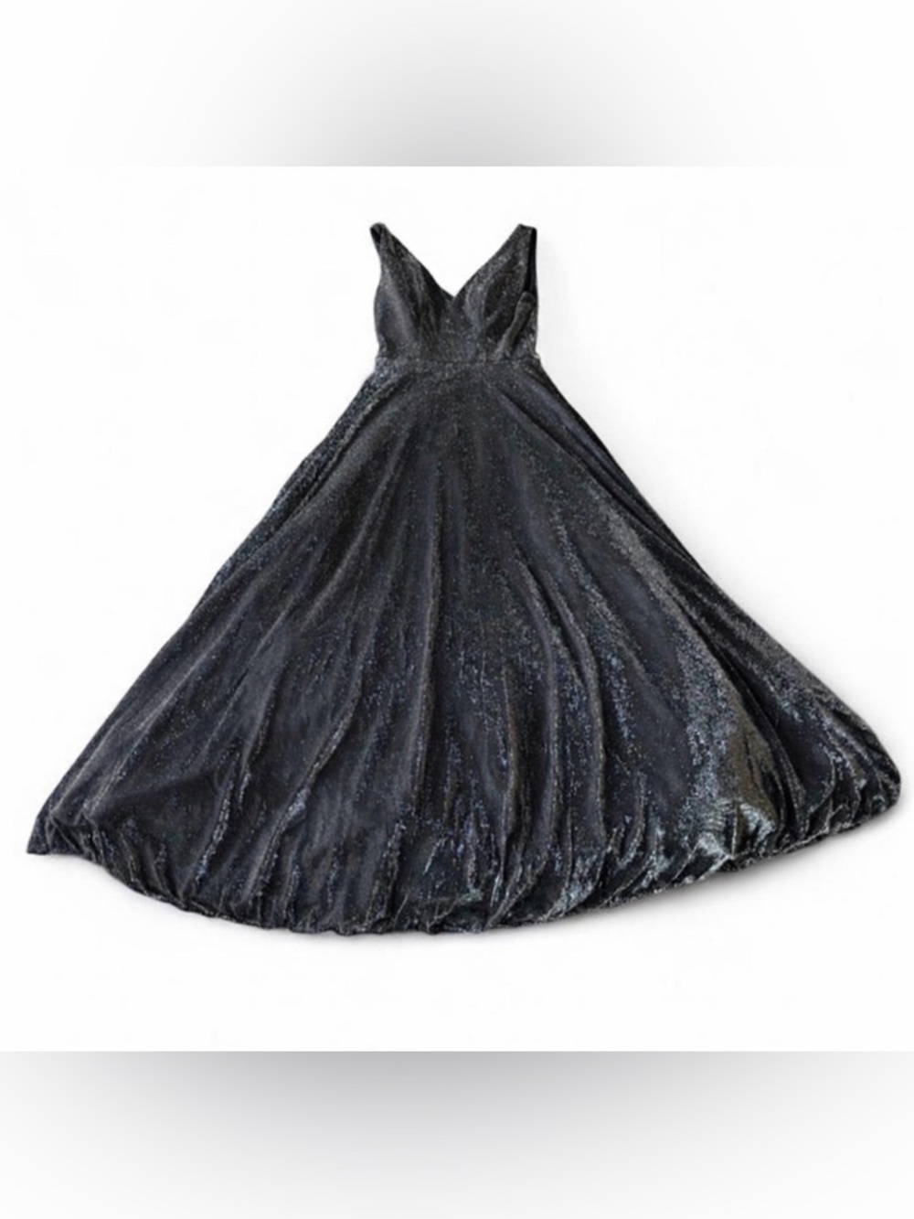 Vintage Aspeed Black Sparkle Maxi Dress Small Tulle Prom Whimsigoth Y2K Sparkle